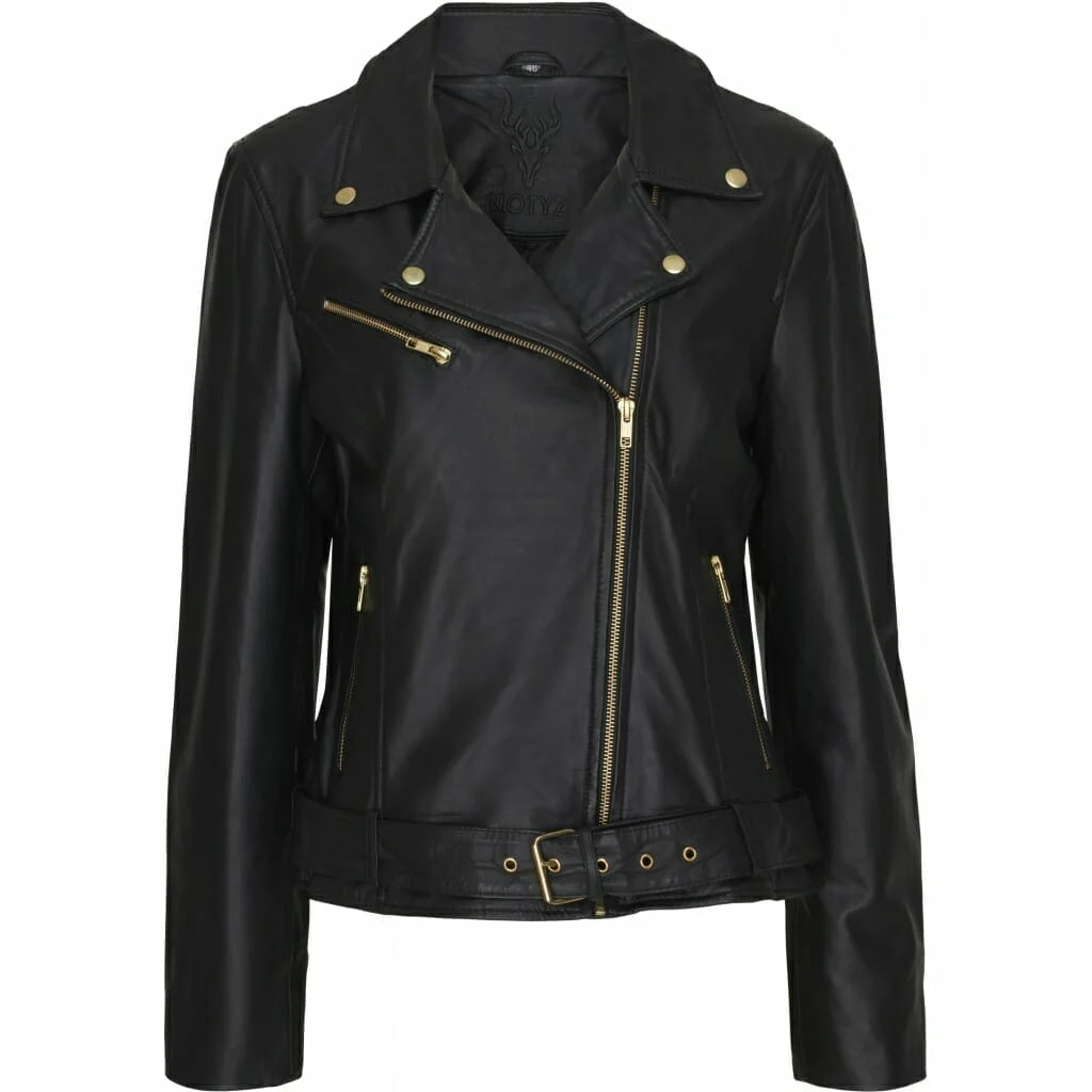 Notyz Skindjakke Black Gold Butik Friis