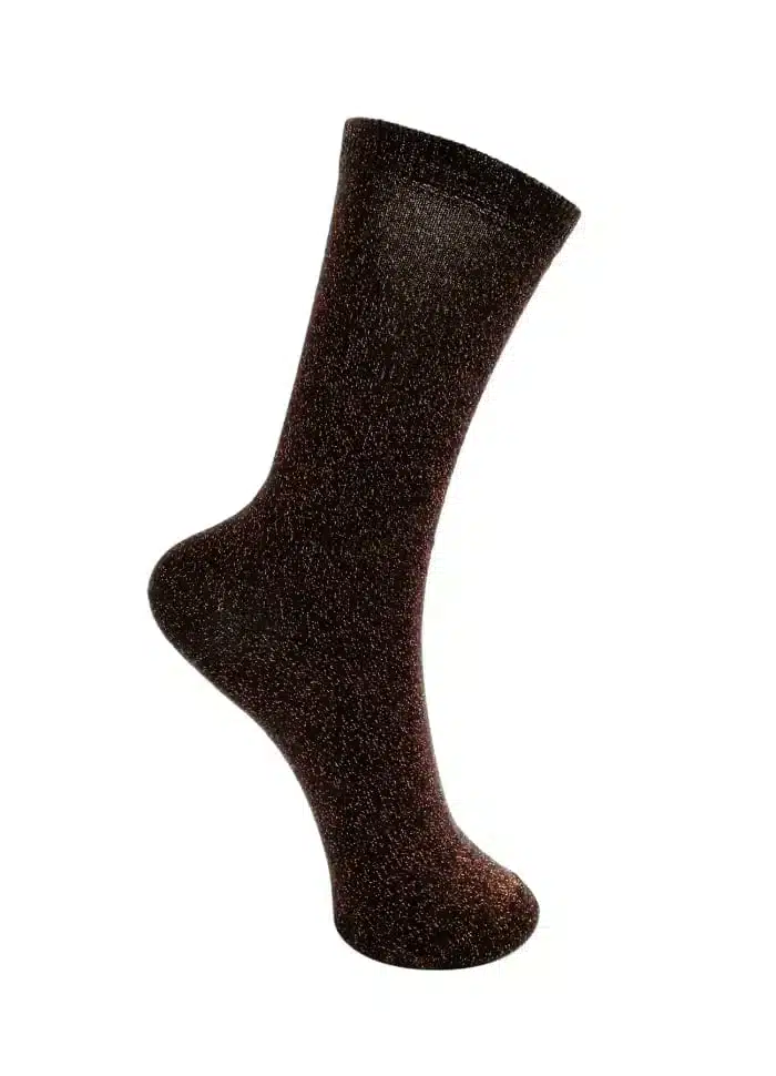 Black Colour Lurex Sokker Mocca